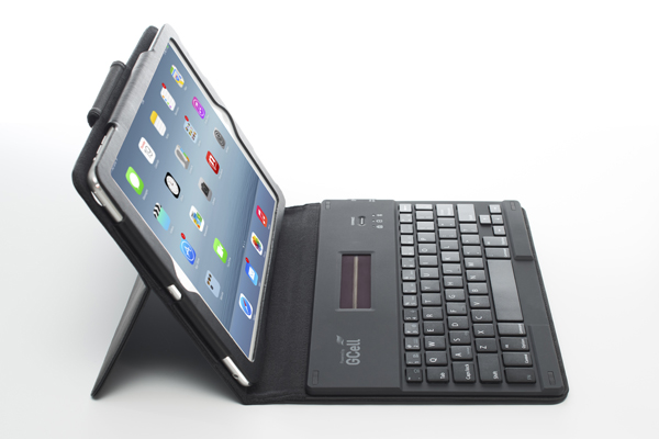 Solar Powered Keyboard Folio For iPad Air 2